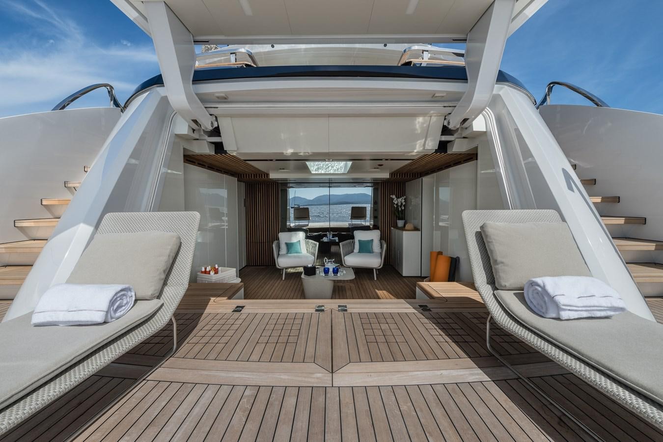 inside of a boat aboard UV II Yacht for Sale