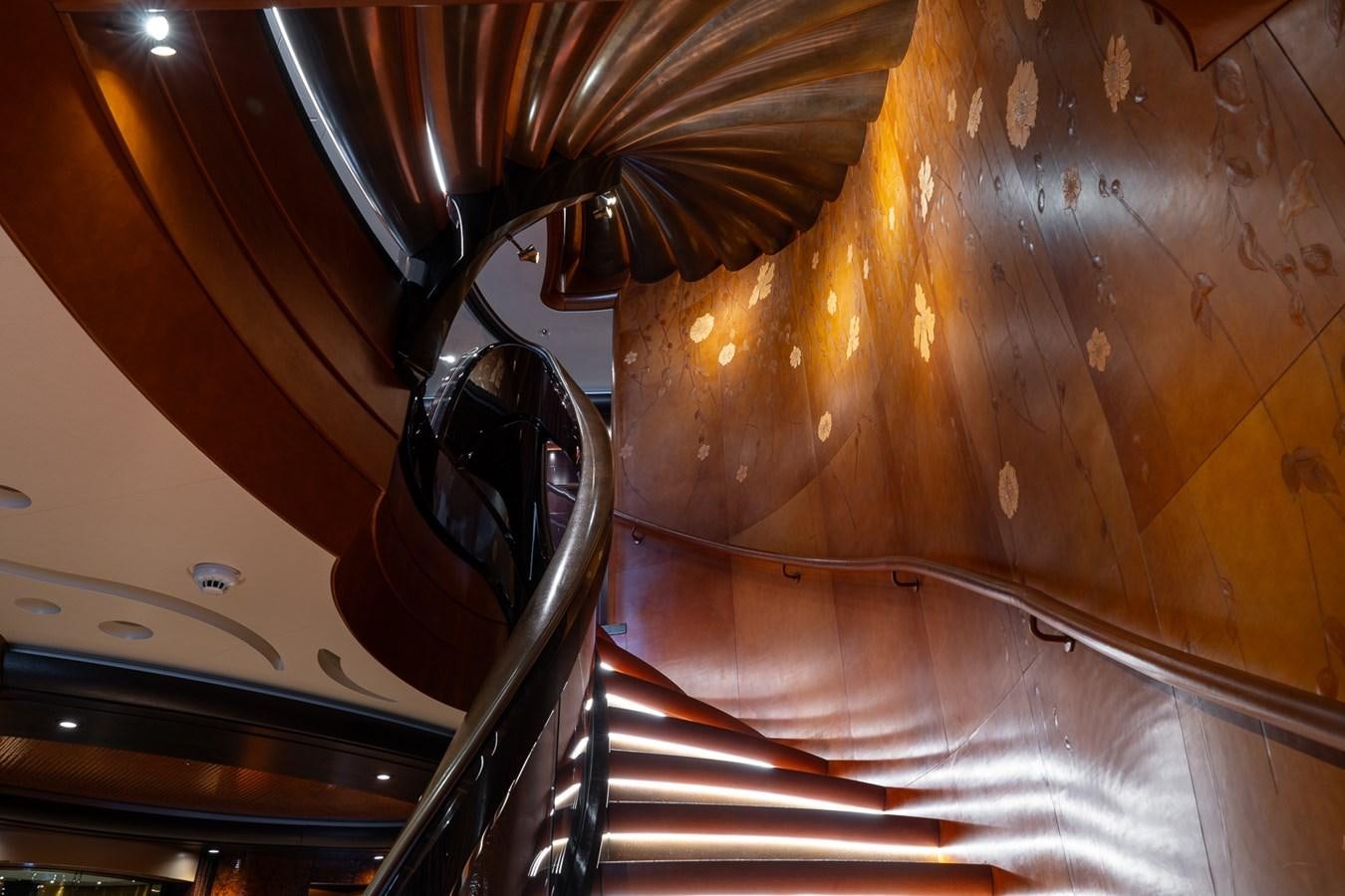a close-up of a ceiling aboard WHISPER Yacht for Sale