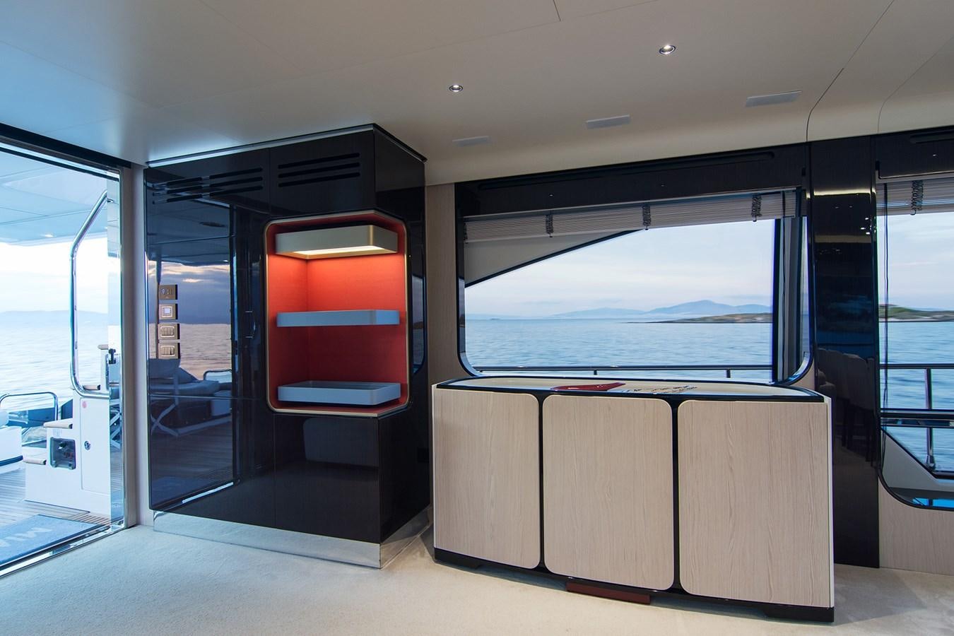 inside of a vehicle aboard GDL Yacht for Sale