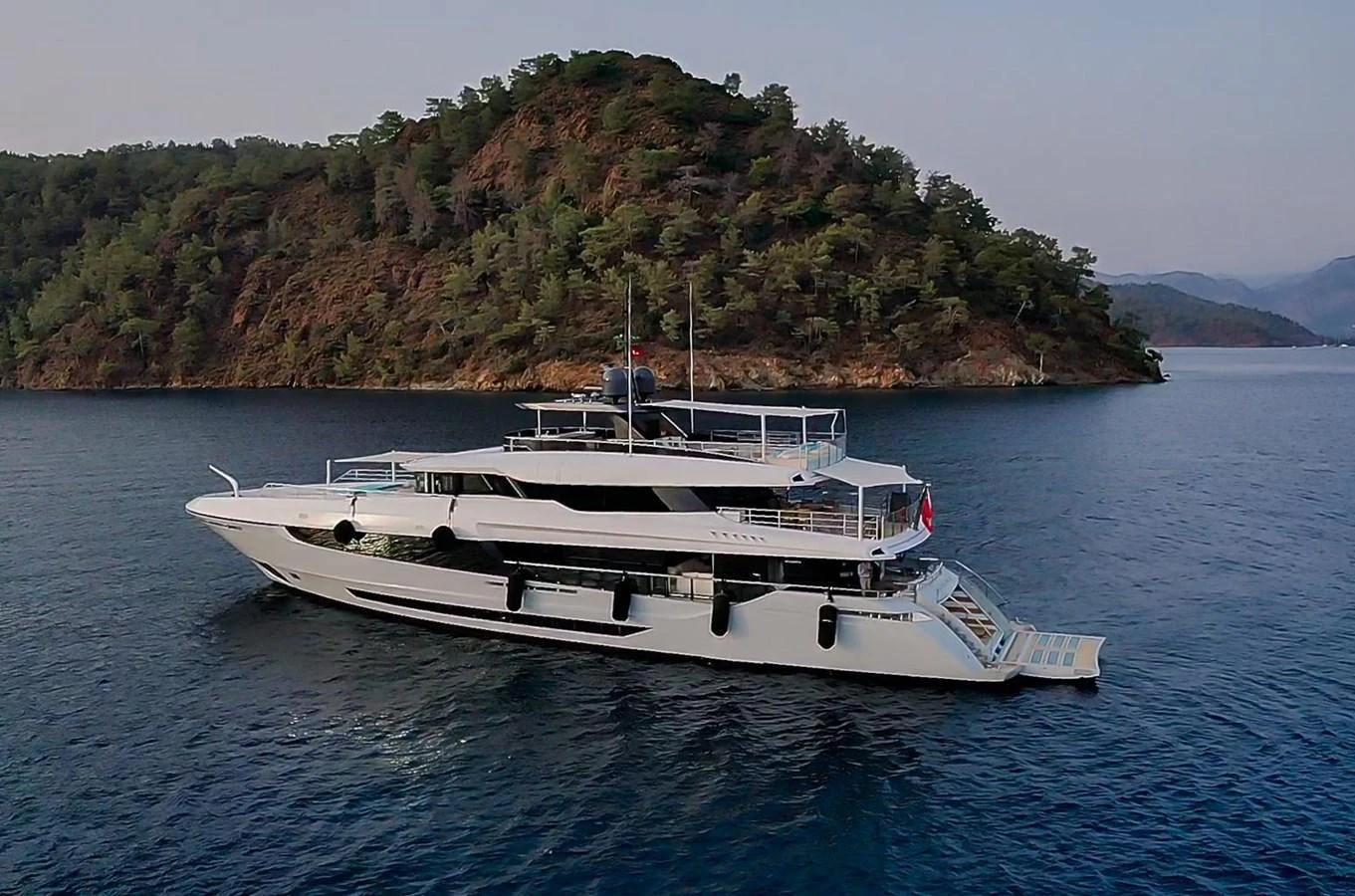 a boat in the water aboard UNASOLA Yacht for Sale