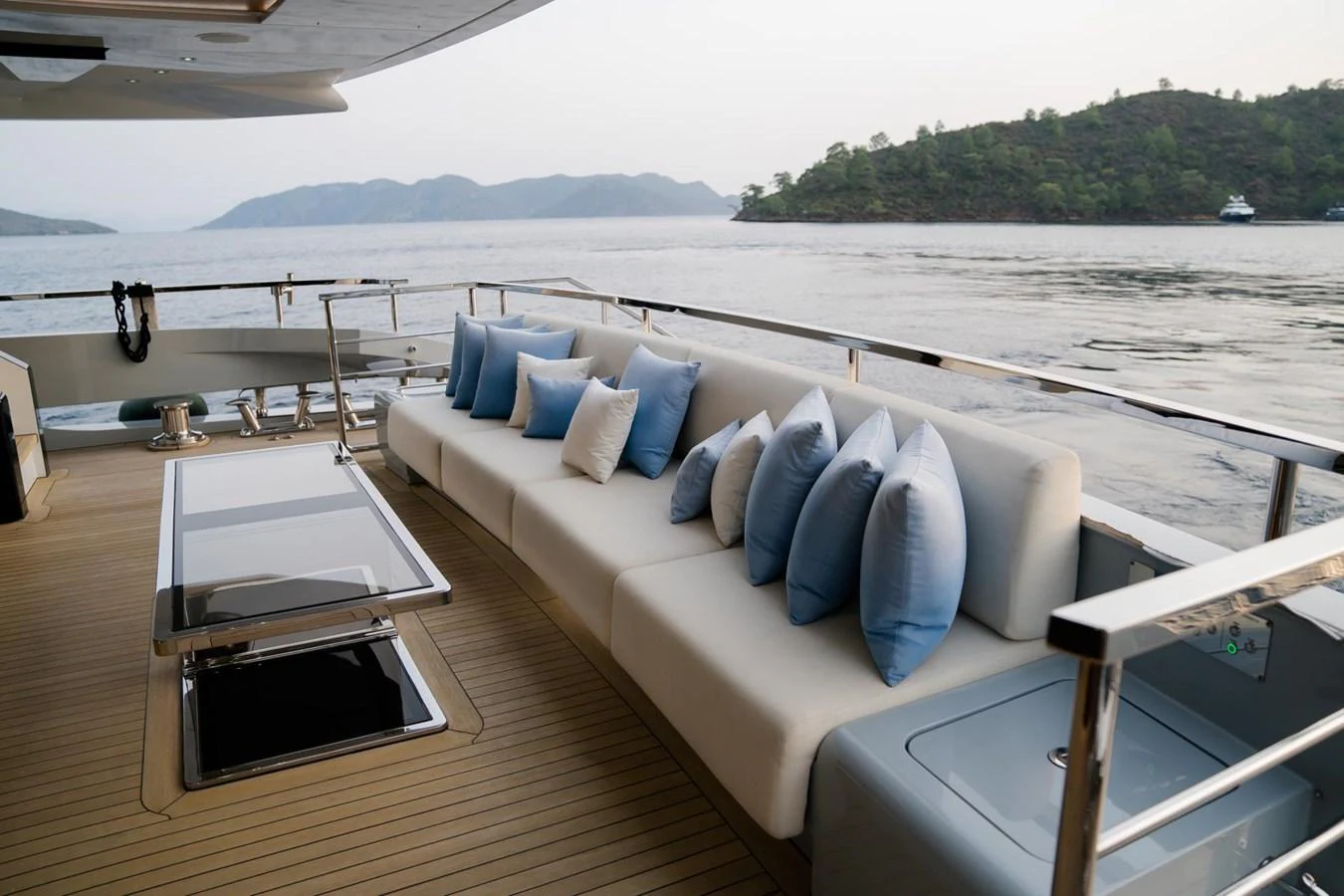 a boat on the water aboard UNASOLA Yacht for Sale