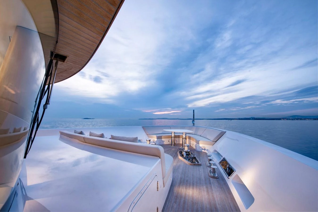 a boat on the water aboard PICCOLO @ FLIBS Yacht for Sale