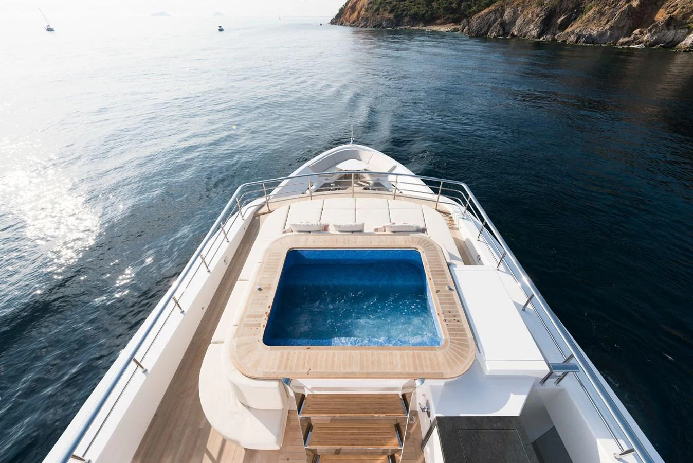 a boat on the water aboard PICCOLO @ FLIBS Yacht for Sale