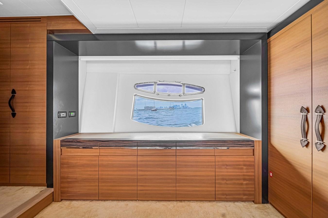 a white rectangular object with a window aboard ARENA Yacht for Sale