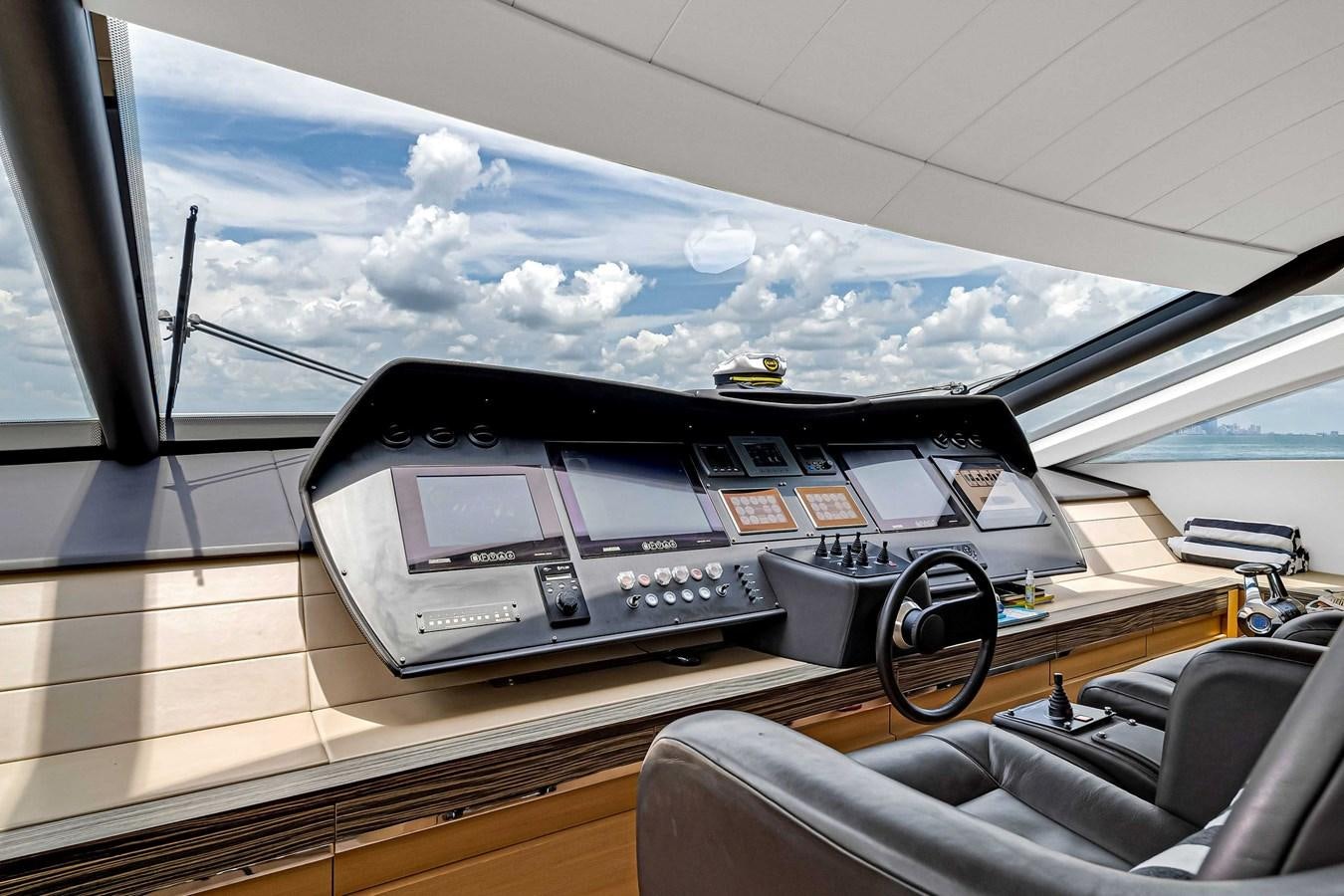 a car on a table aboard ARENA Yacht for Sale