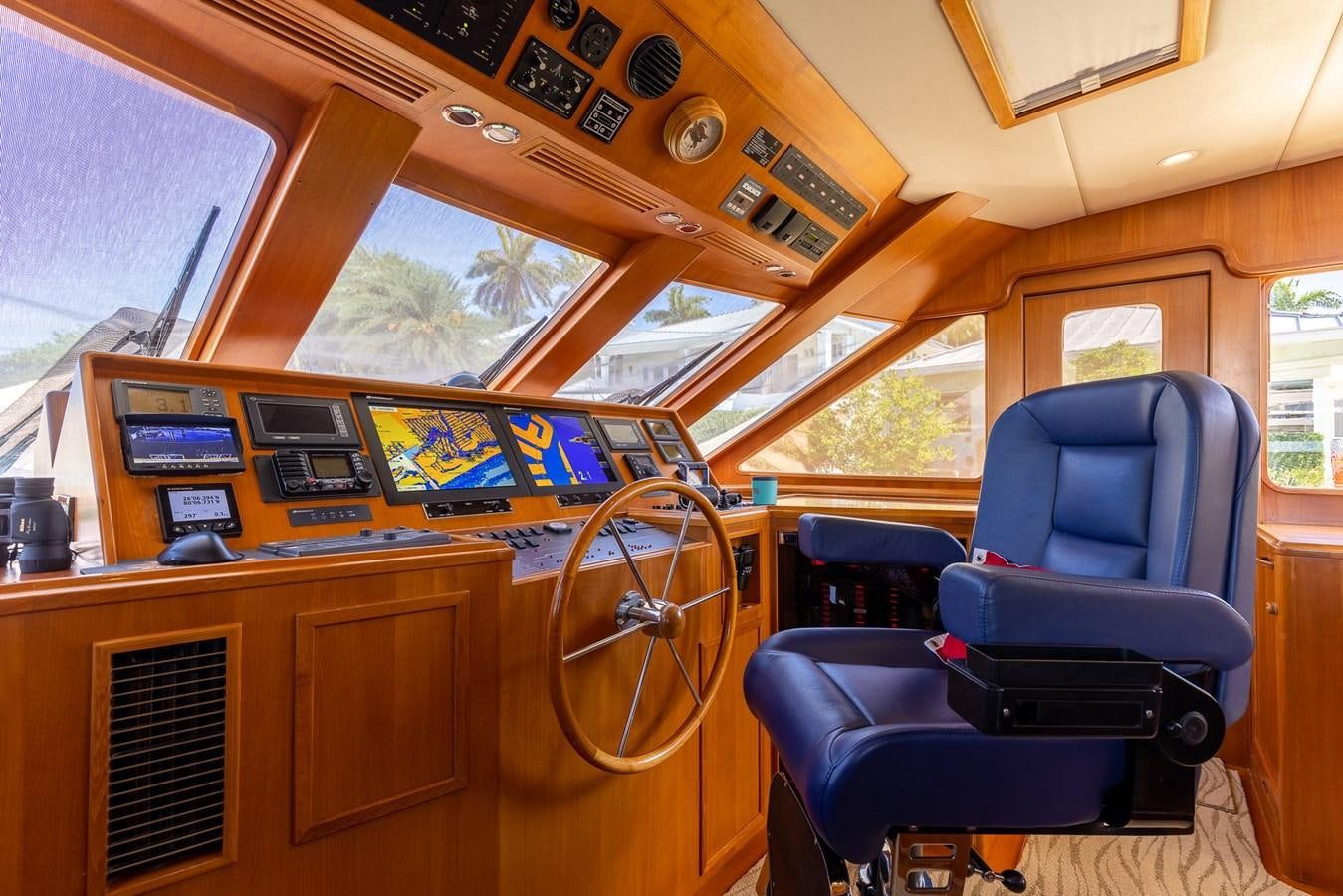 inside of a train aboard SUNSHINE Yacht for Sale