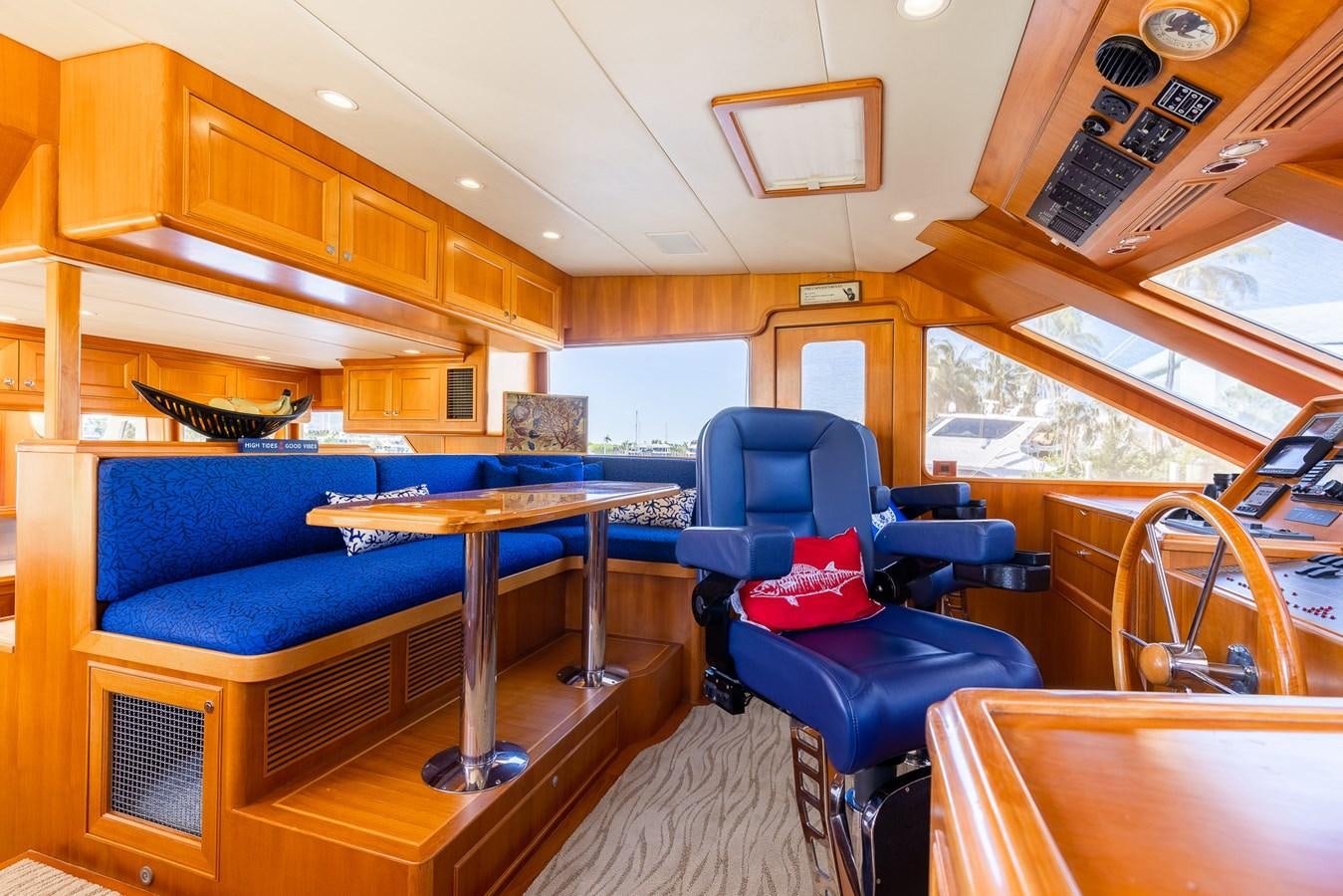 a room with a bunk bed and a table aboard SUNSHINE Yacht for Sale