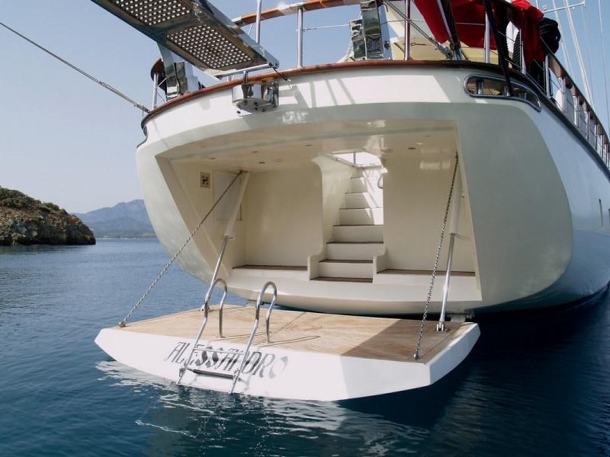 a white boat in the water aboard ALESSANDRO I Yacht for Sale