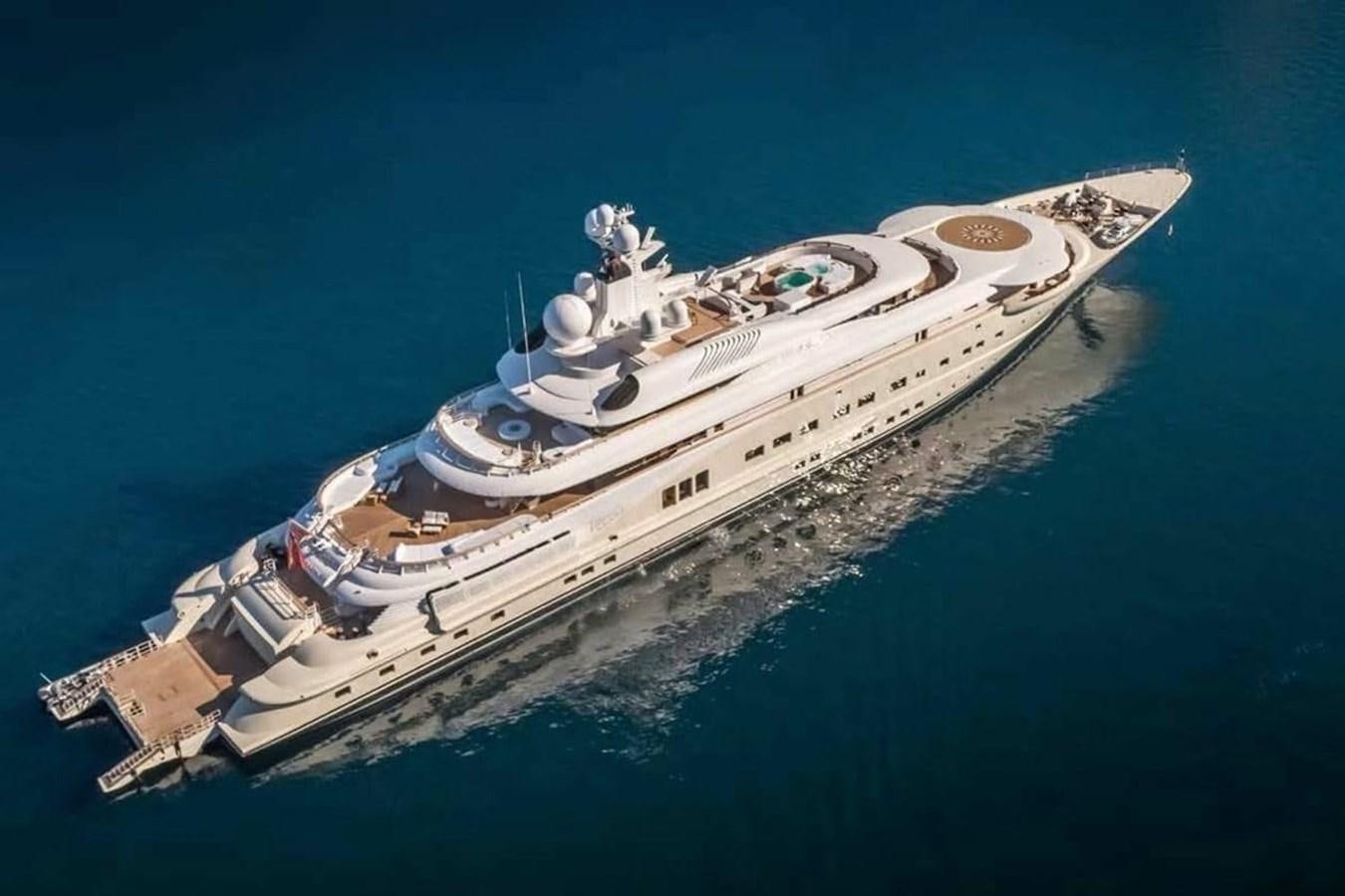 a high angle view of a ship aboard PELORUS Yacht for Sale