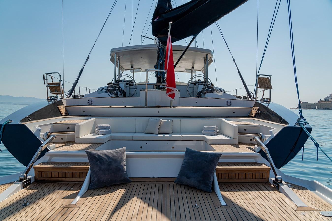 a boat on the water aboard ASHLEYROSE110 Yacht for Sale