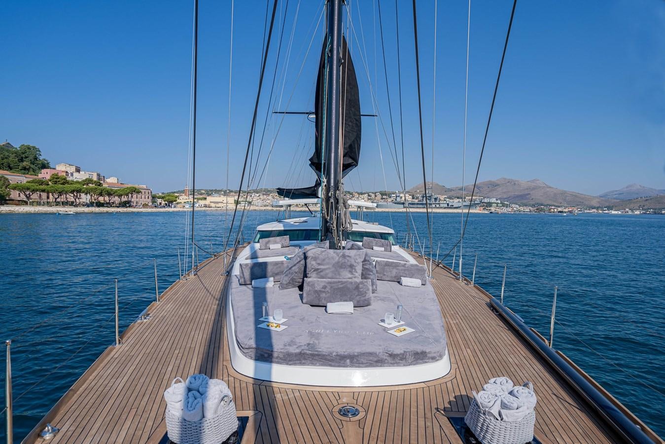 a boat on the water aboard ASHLEYROSE110 Yacht for Sale