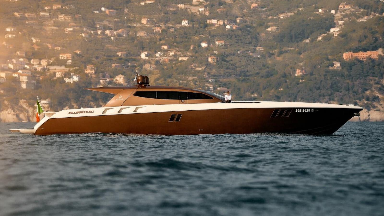 a boat on the water aboard OTAM 80 Yacht for Sale