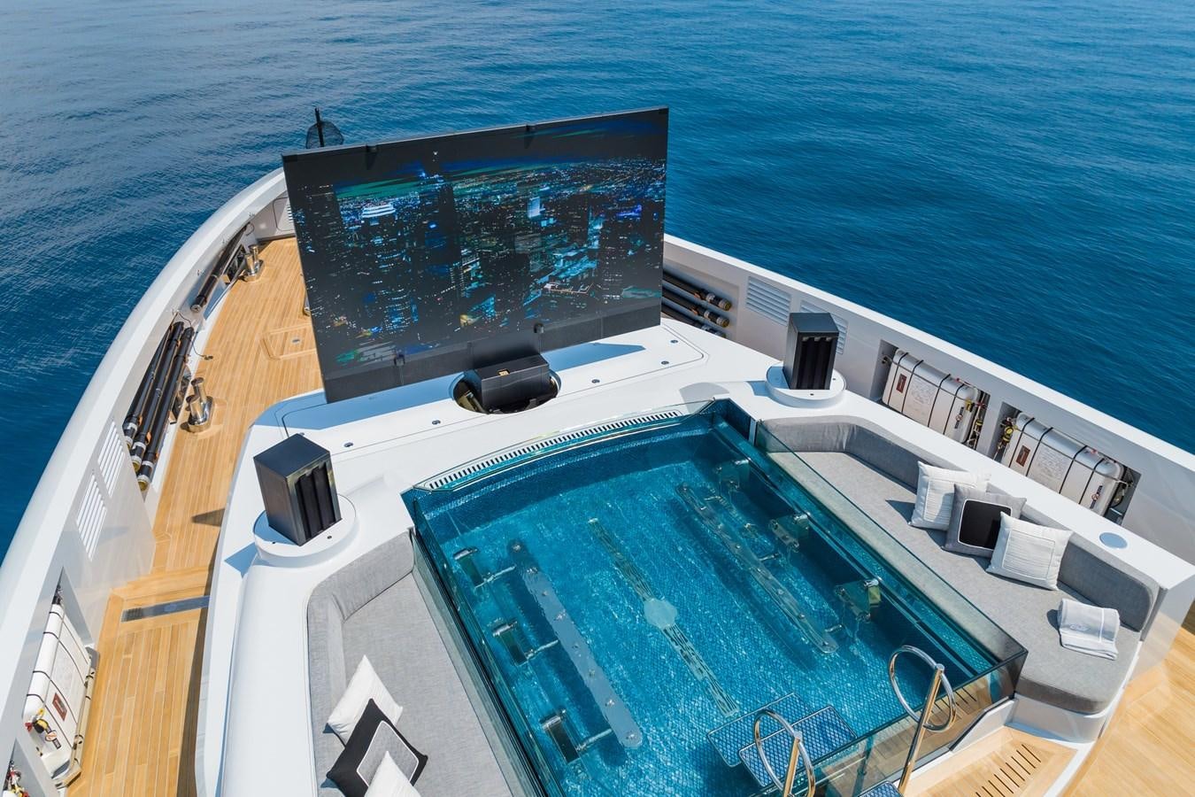 a large cruise ship in the water aboard JIMMY Yacht for Sale