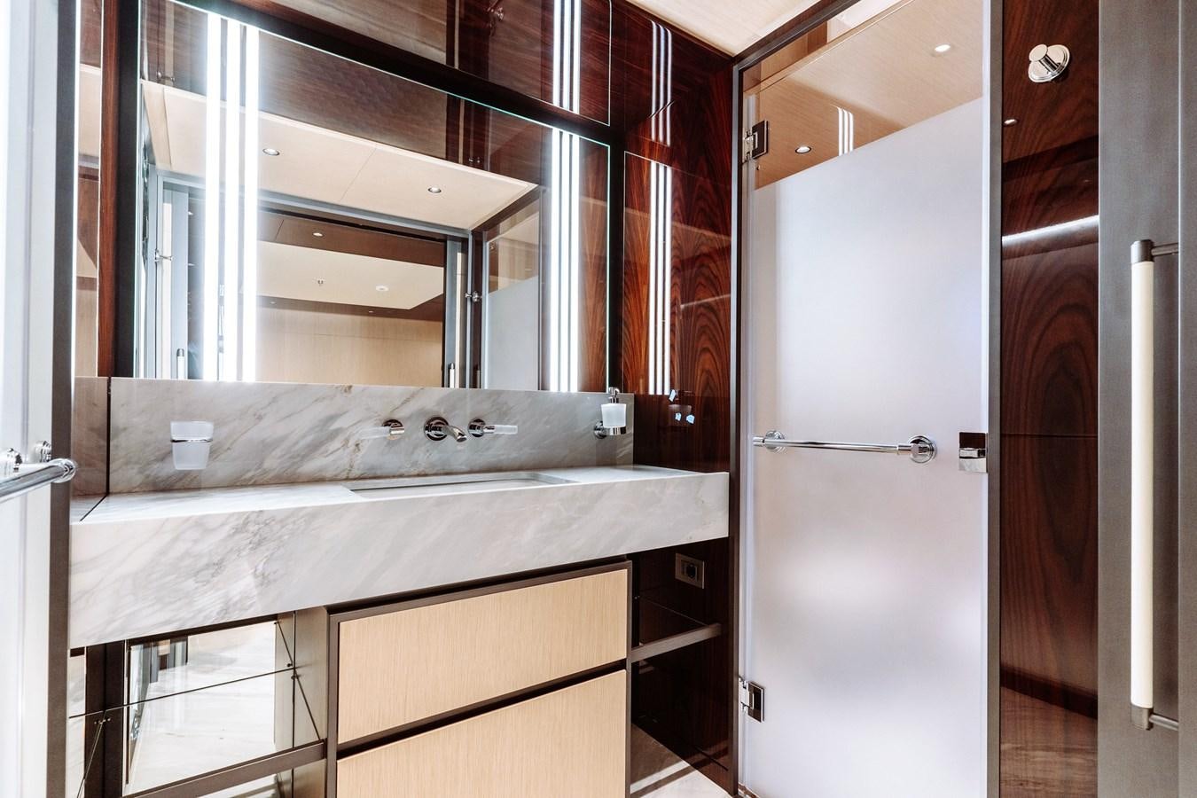 a hospital bed in a room aboard JIMMY Yacht for Sale