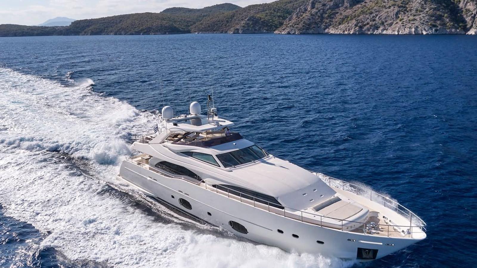 a boat on the water aboard SEVEN S Yacht for Sale