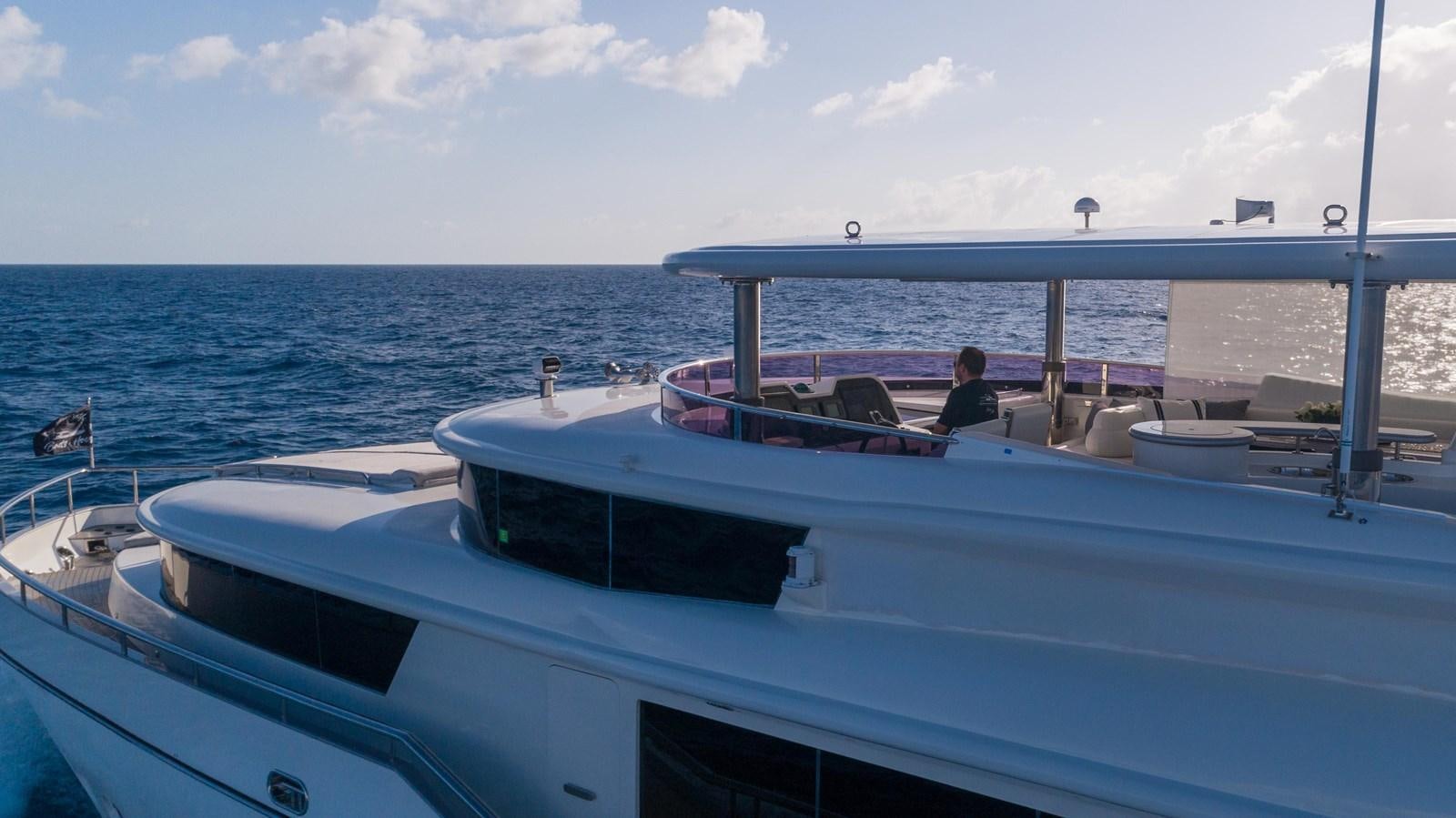 a boat on the water aboard NEVER SETTLE Yacht for Sale