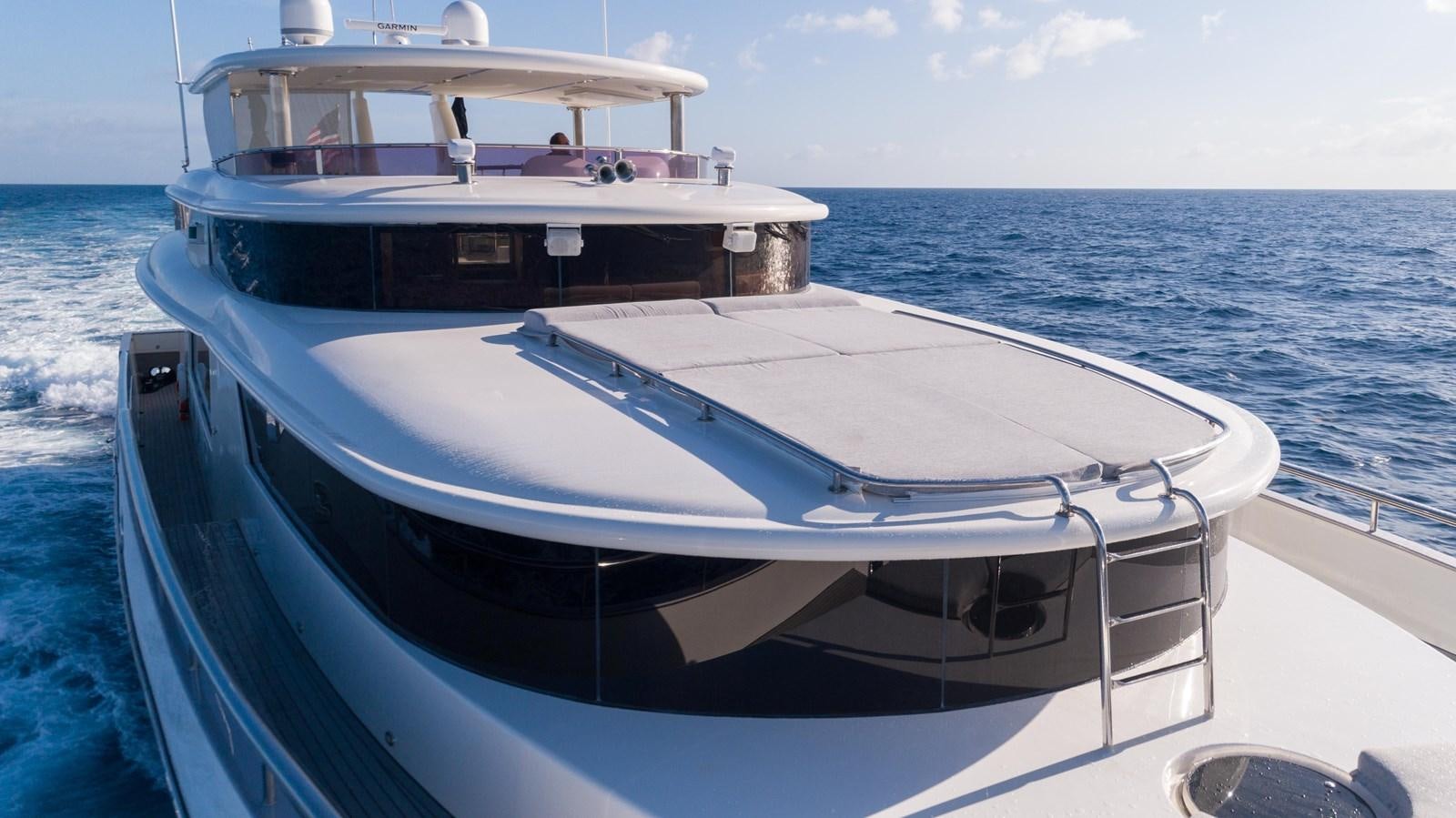 a boat on the water aboard NEVER SETTLE Yacht for Sale