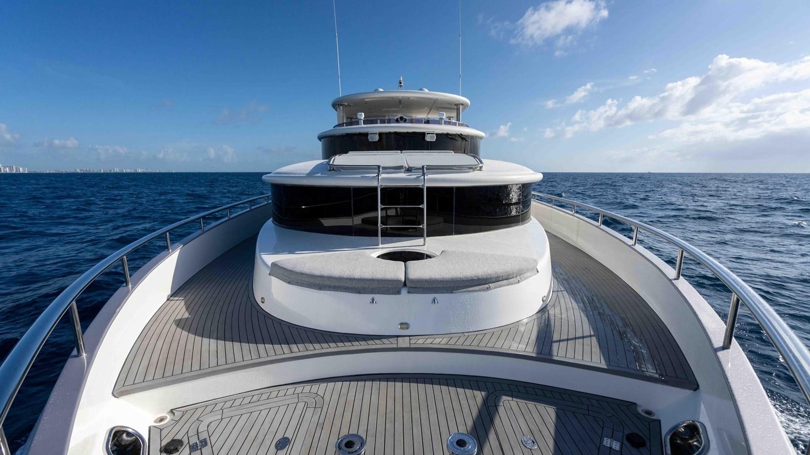 a boat on the water aboard NEVER SETTLE Yacht for Sale