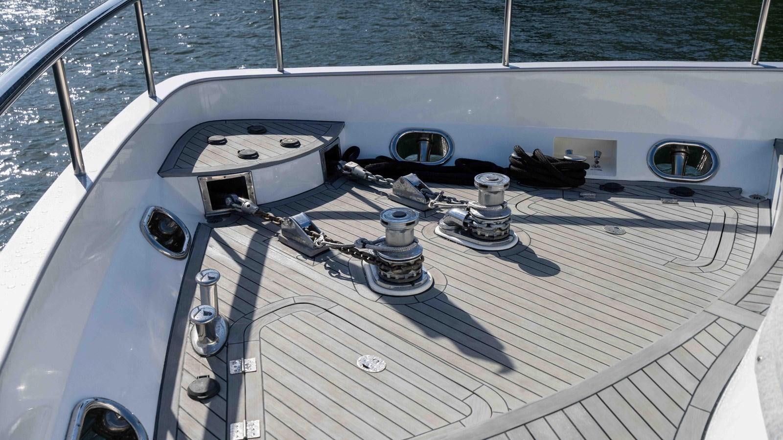 the inside of a boat aboard NEVER SETTLE Yacht for Sale