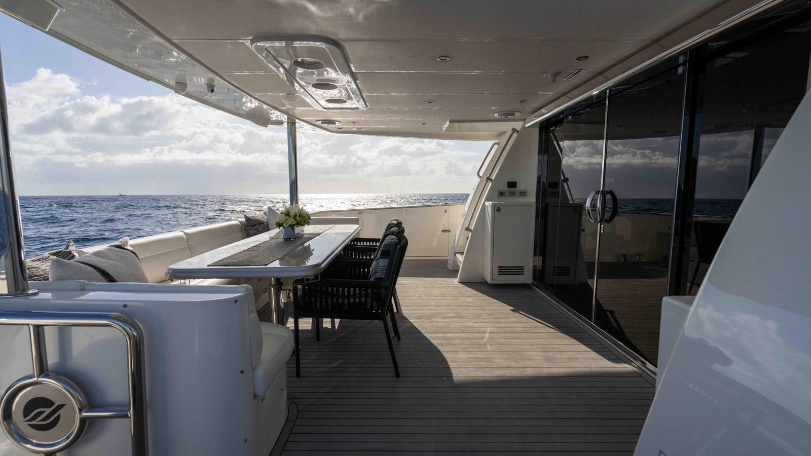 a boat on the water aboard NEVER SETTLE Yacht for Sale