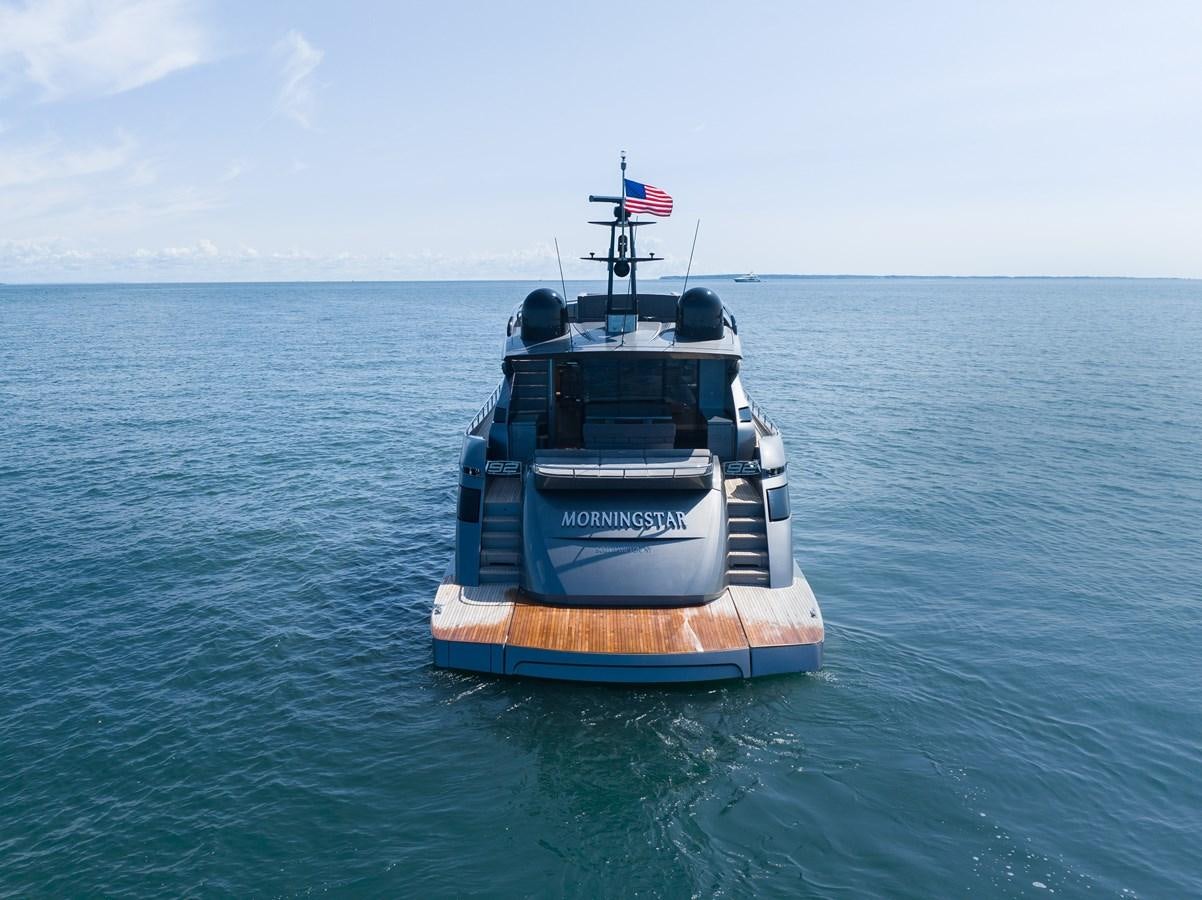 a boat in the water aboard MORNINGSTAR Yacht for Sale