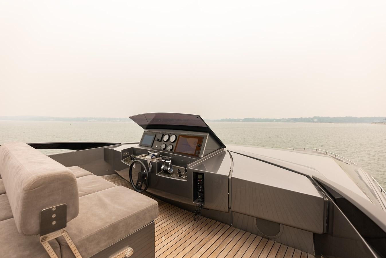 a dashboard of a boat aboard MORNINGSTAR Yacht for Sale