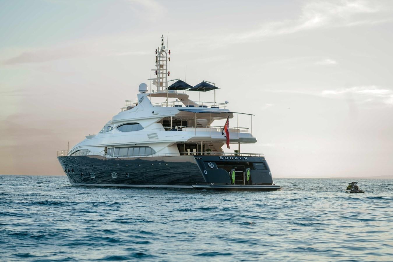 a boat in the water aboard BUNKER Yacht for Sale