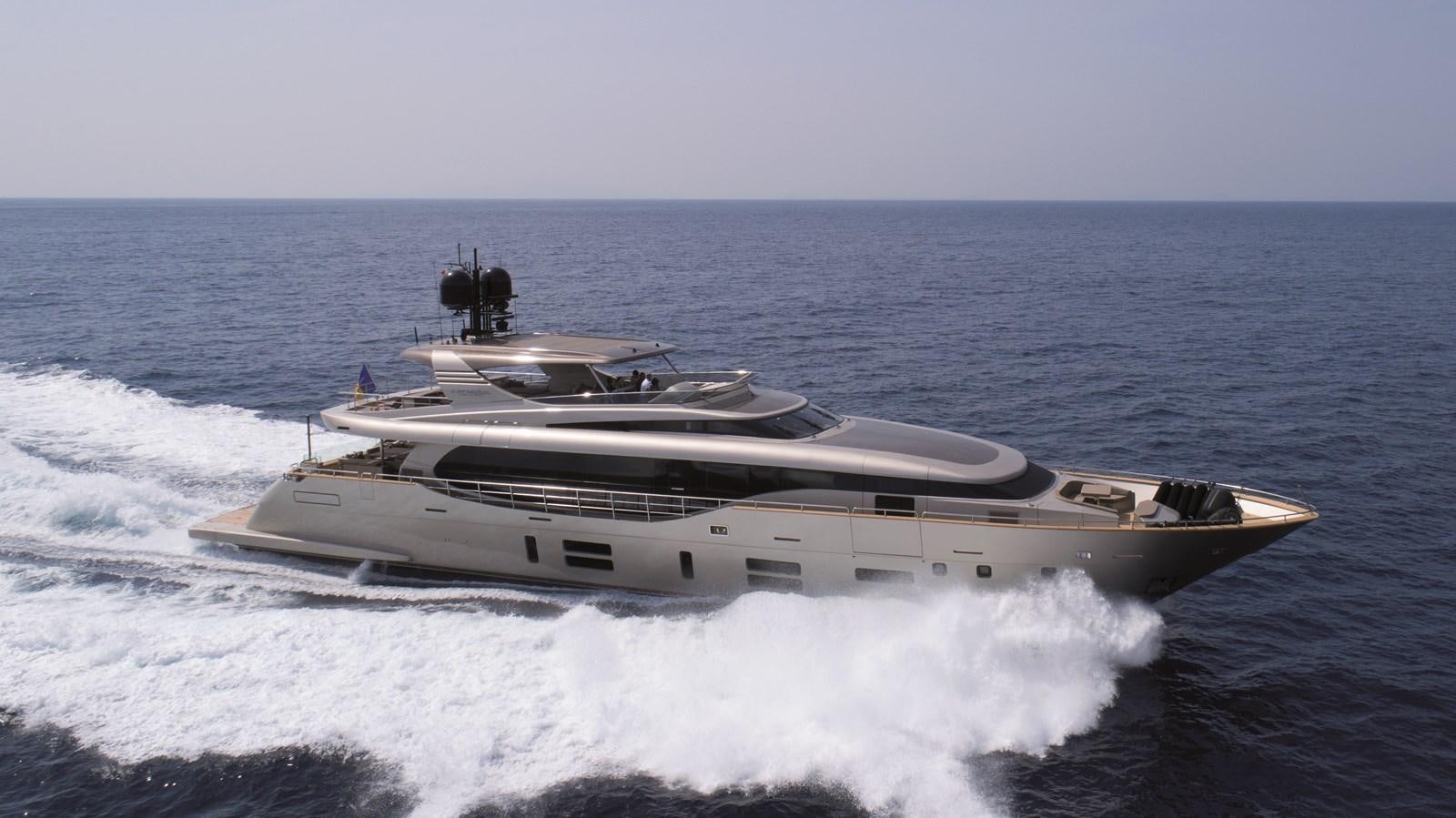 a ship on the water aboard CANADOS 122’ CAESAR RPH Yacht for Sale