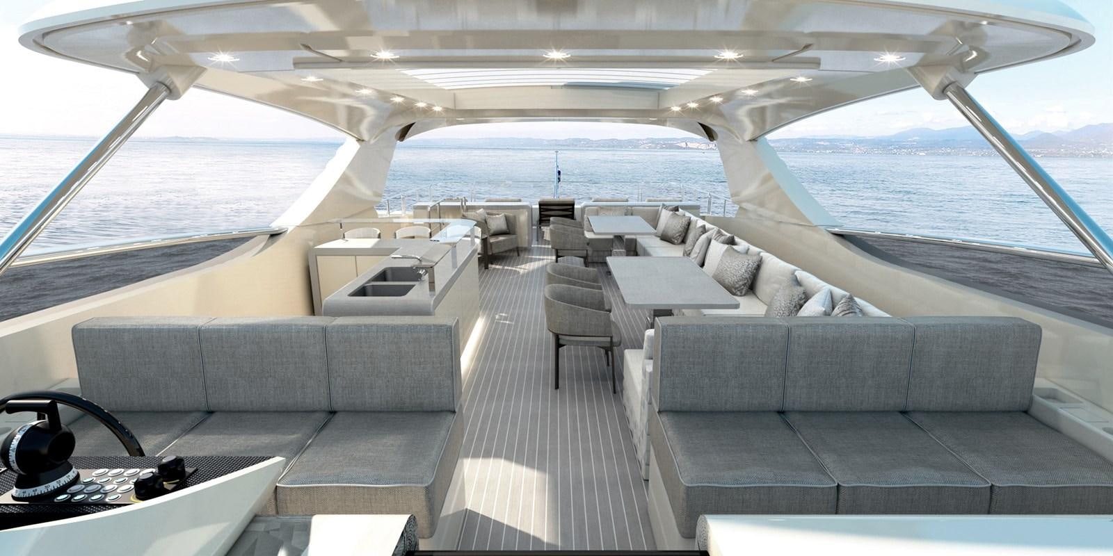 a boat on the water aboard CANADOS 122’ CAESAR RPH Yacht for Sale