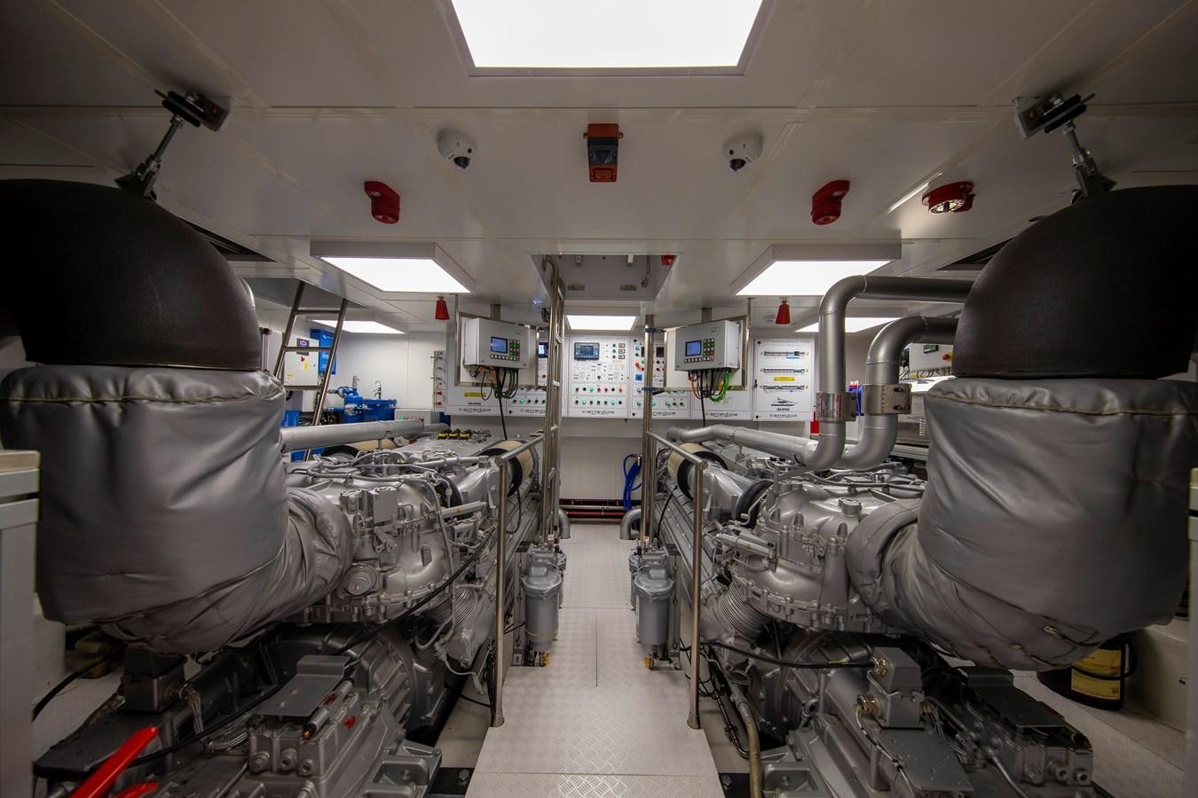 a room full of military equipment aboard CANADOS 122’ CAESAR RPH Yacht for Sale