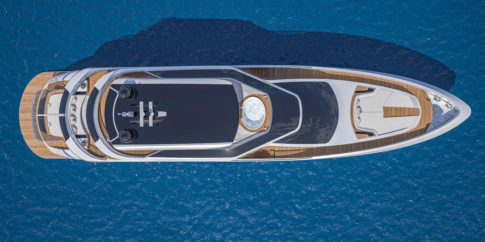a close-up of a car aboard CUSTOM V43 Yacht for Sale