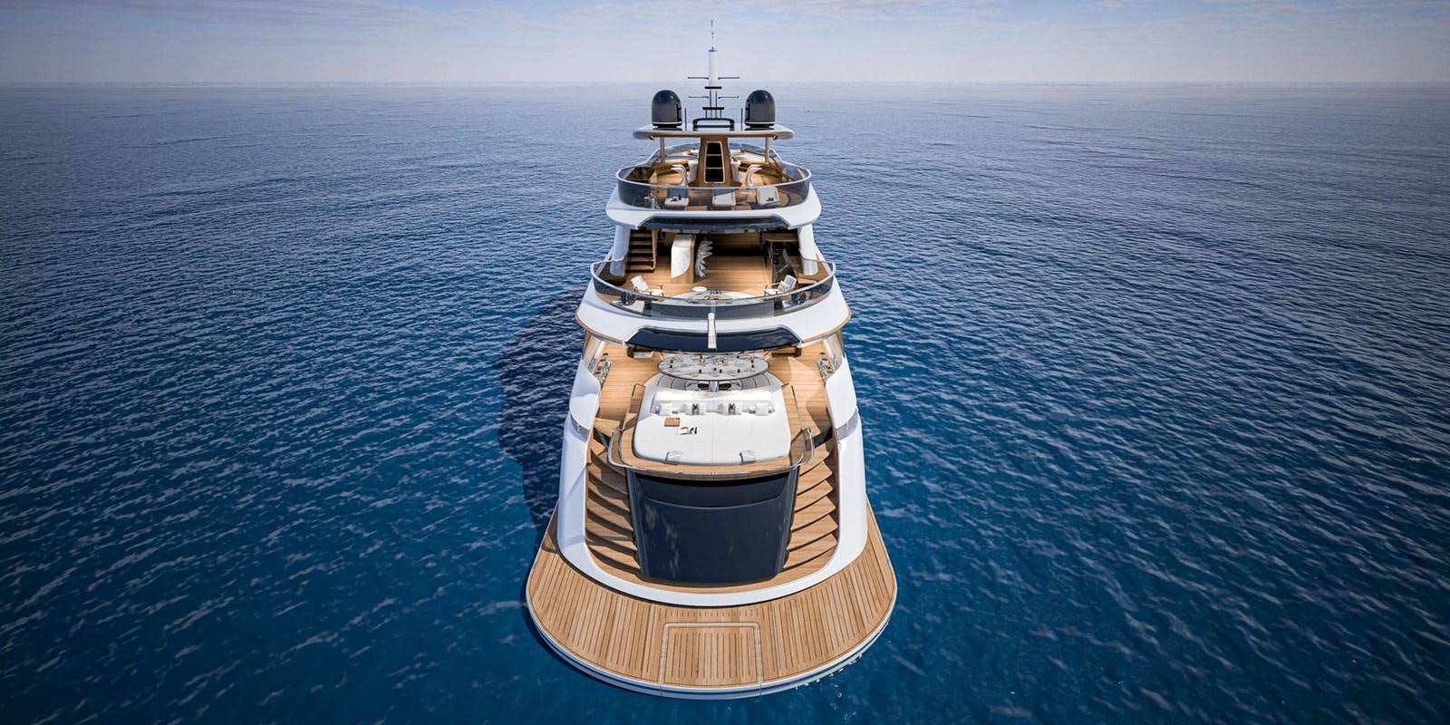 a large ship in the water aboard CUSTOM V43 Yacht for Sale