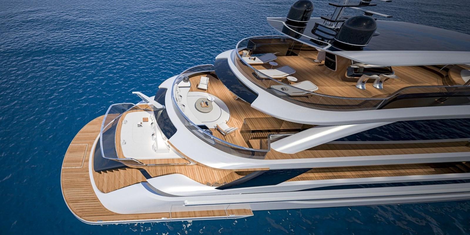 a stack of books aboard CUSTOM V43 Yacht for Sale