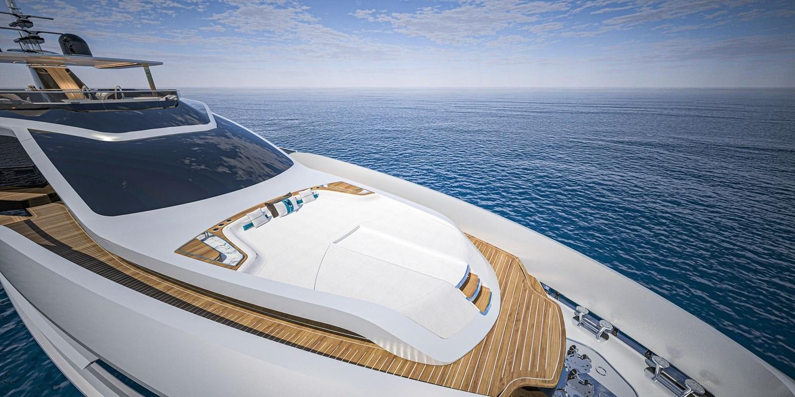 a boat on the water aboard CUSTOM V43 Yacht for Sale