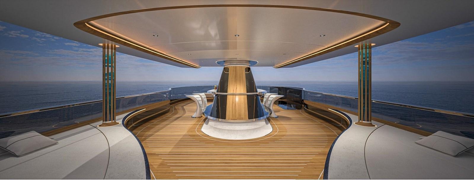 a view of the sea from the cockpit of a plane aboard CUSTOM V43 Yacht for Sale