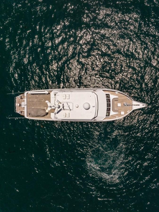 a metal object in the water aboard HARDHOME Yacht for Sale