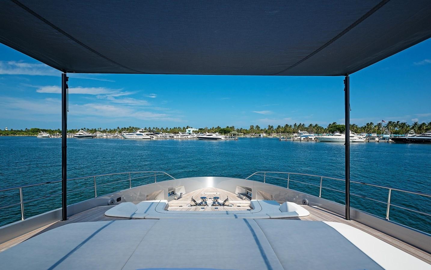 a view of a body of water from a deck aboard ALLEGRA Yacht for Sale