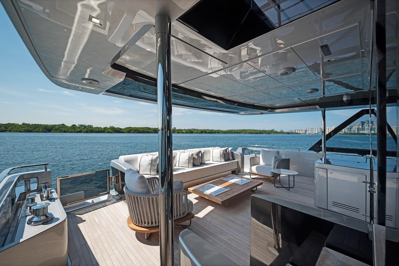 a boat on a deck aboard ALLEGRA Yacht for Sale