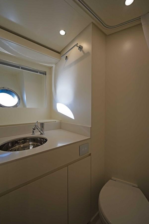 a bathroom with a sink and a toilet aboard ALLEGRA Yacht for Sale