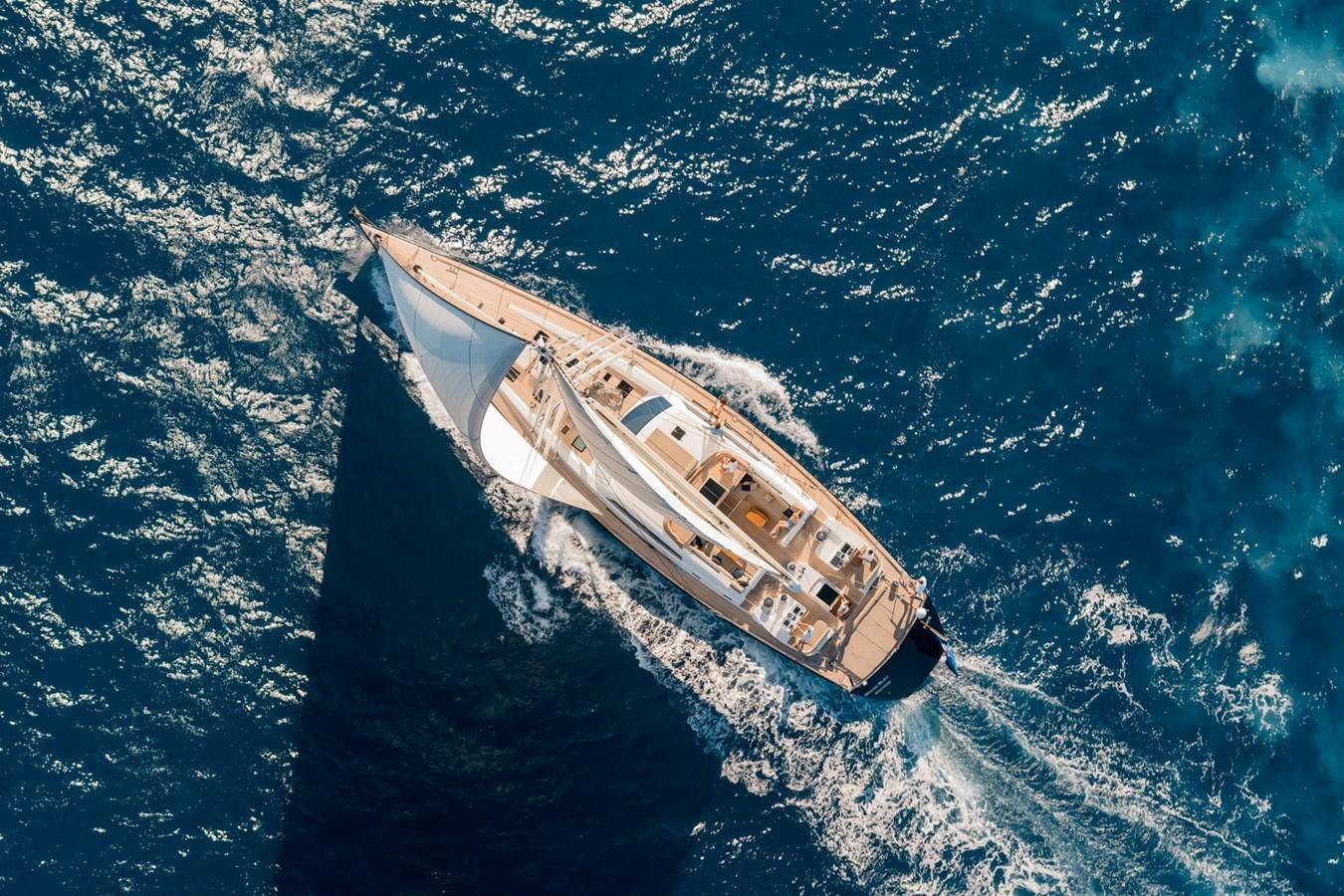 a space ship in space aboard GRAND BLEU VINTAGE Yacht for Sale