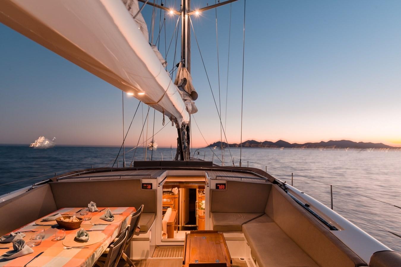 a boat on the water aboard GRAND BLEU VINTAGE Yacht for Sale