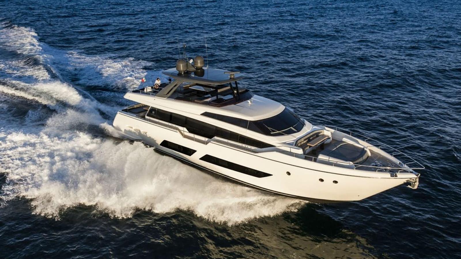 a boat on the water aboard FERRETTI 920/29 Yacht for Sale