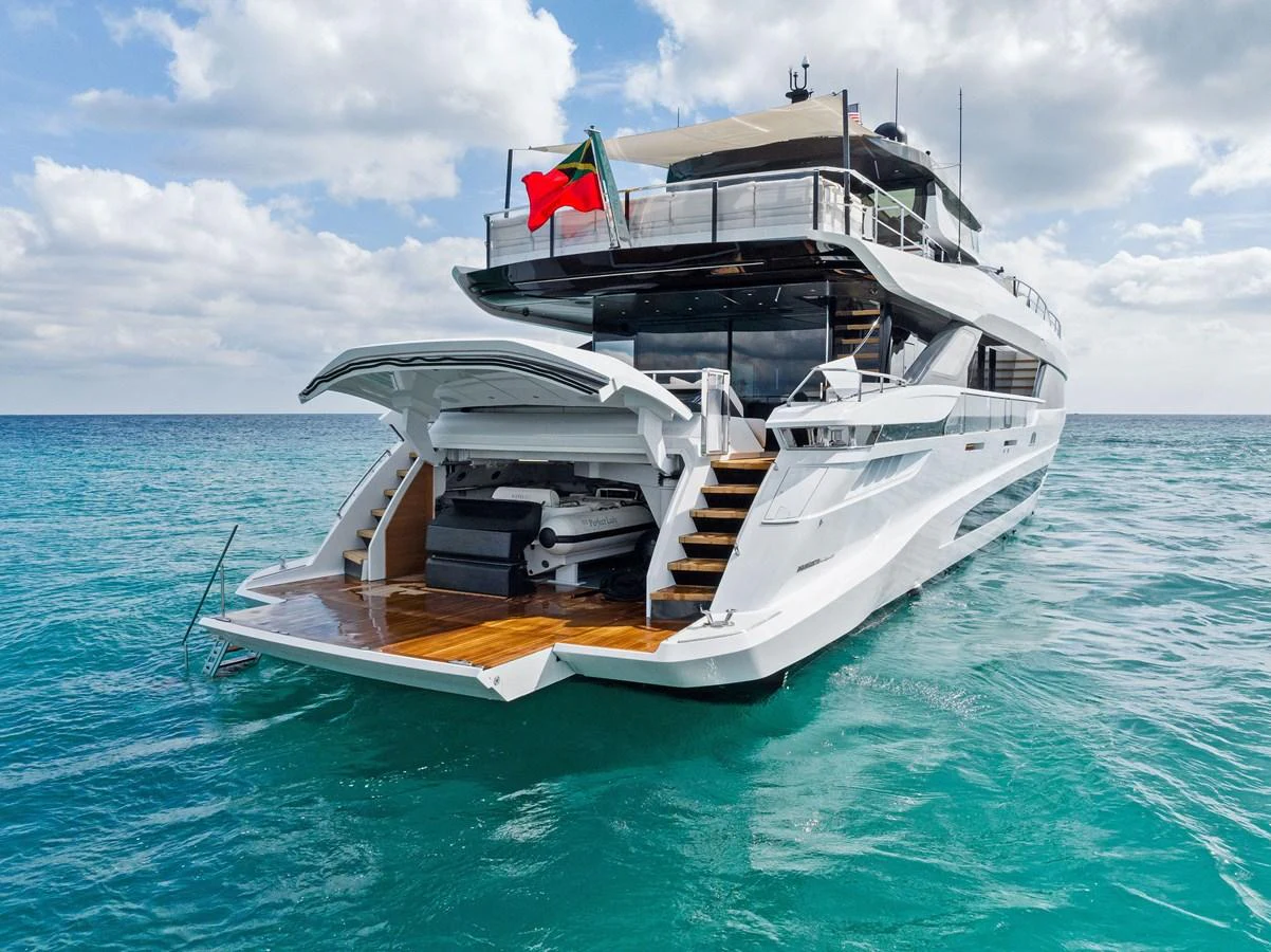 a boat in the water aboard LADY K Yacht for Sale