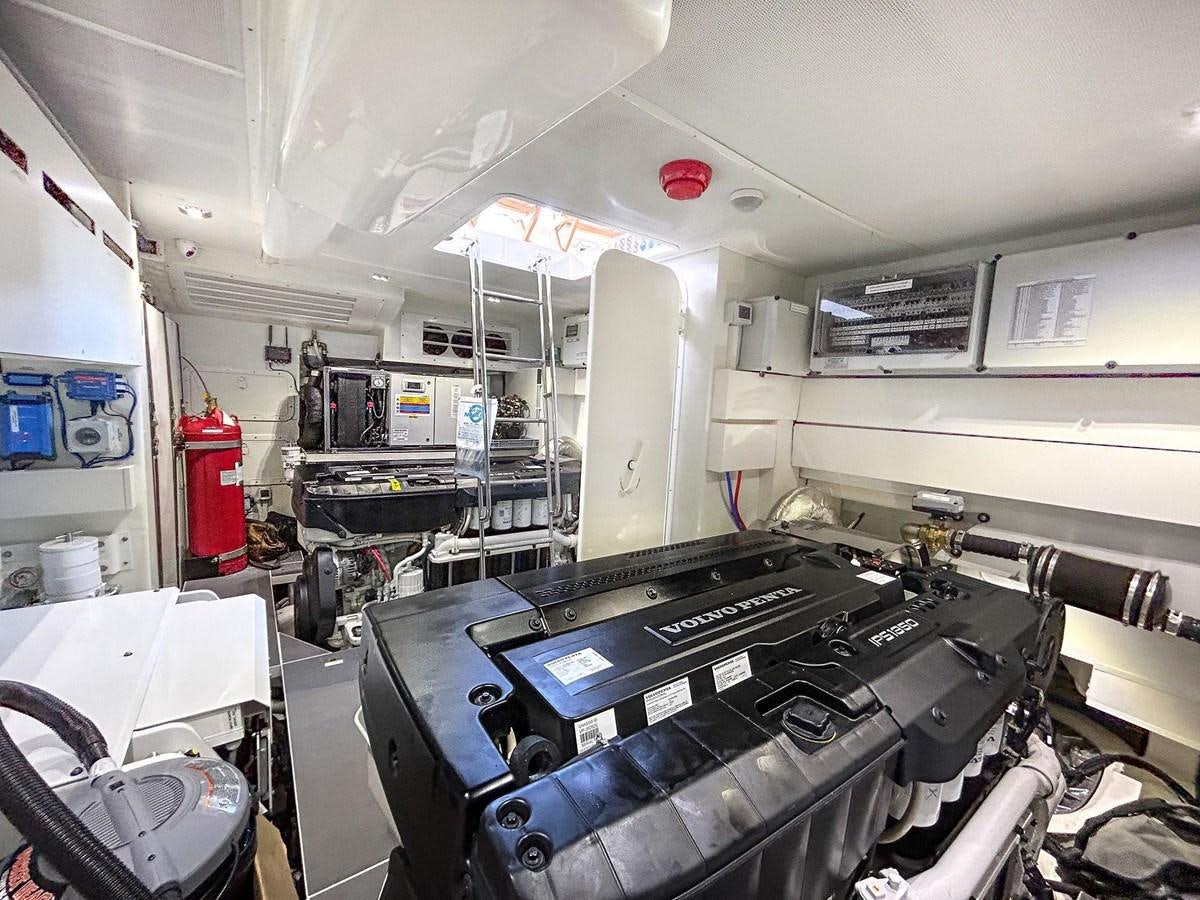 a room with machinery aboard POWERSFUL Yacht for Sale
