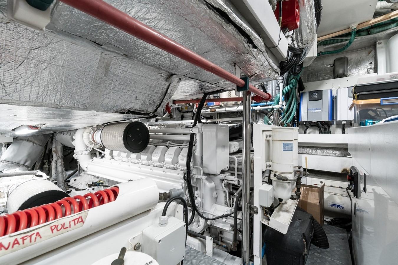 a close-up of a factory aboard EYE Yacht for Sale