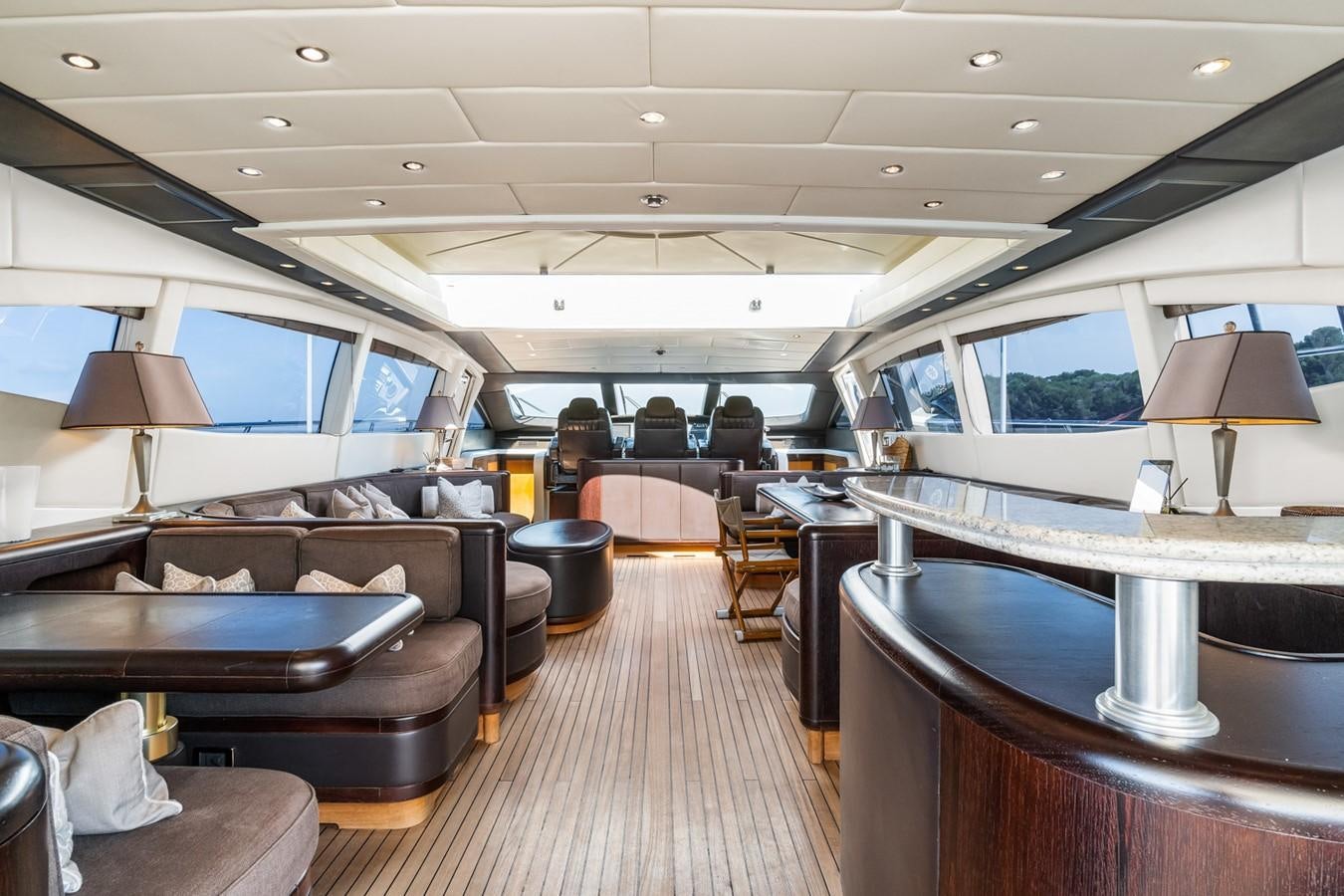 inside of a vehicle aboard KUY KUY Yacht for Sale