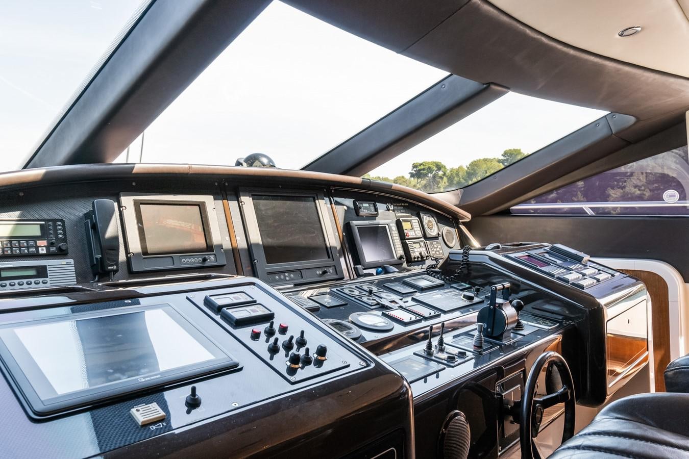 inside of a car aboard KUY KUY Yacht for Sale