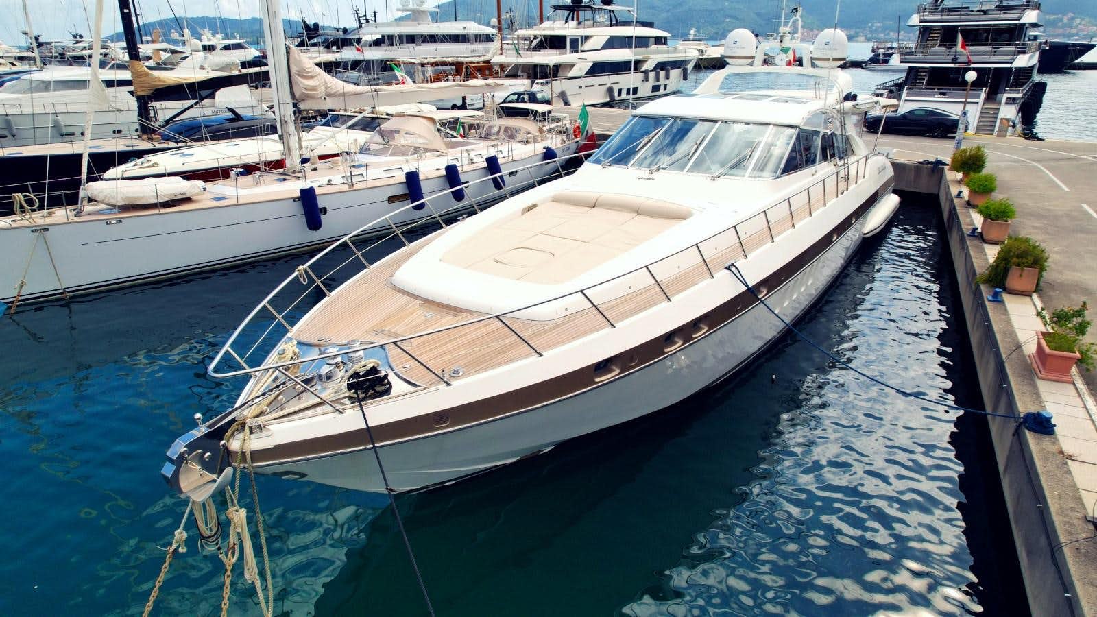 a group of boats docked aboard STEALTH ONE Yacht for Sale