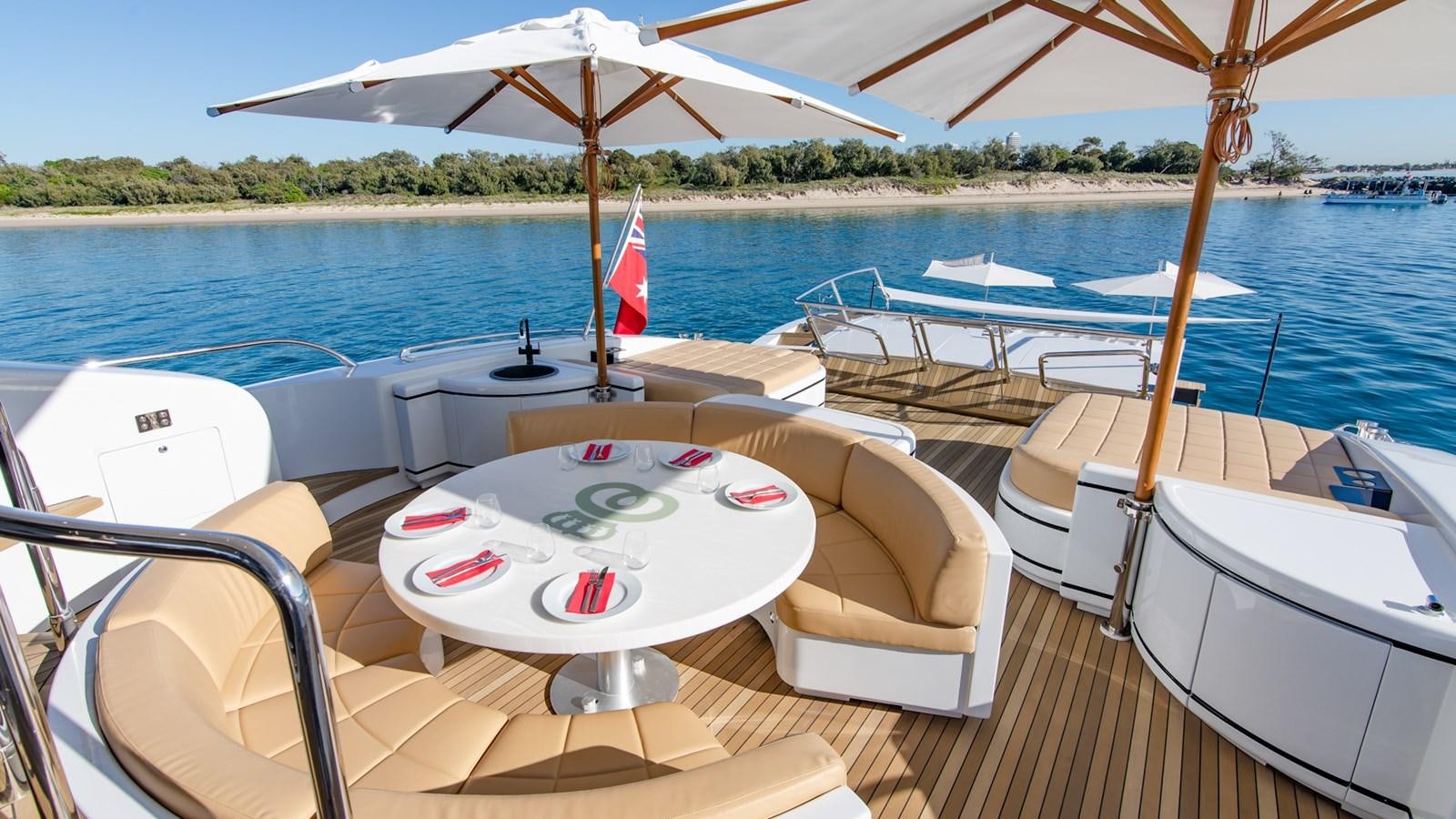 a boat on the water aboard HELLS BELLS Yacht for Sale