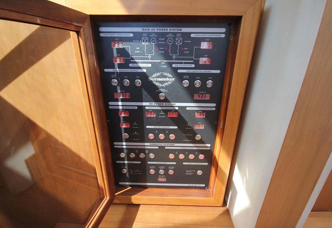 a black rectangular electronic device aboard COPPER 3 Yacht for Sale